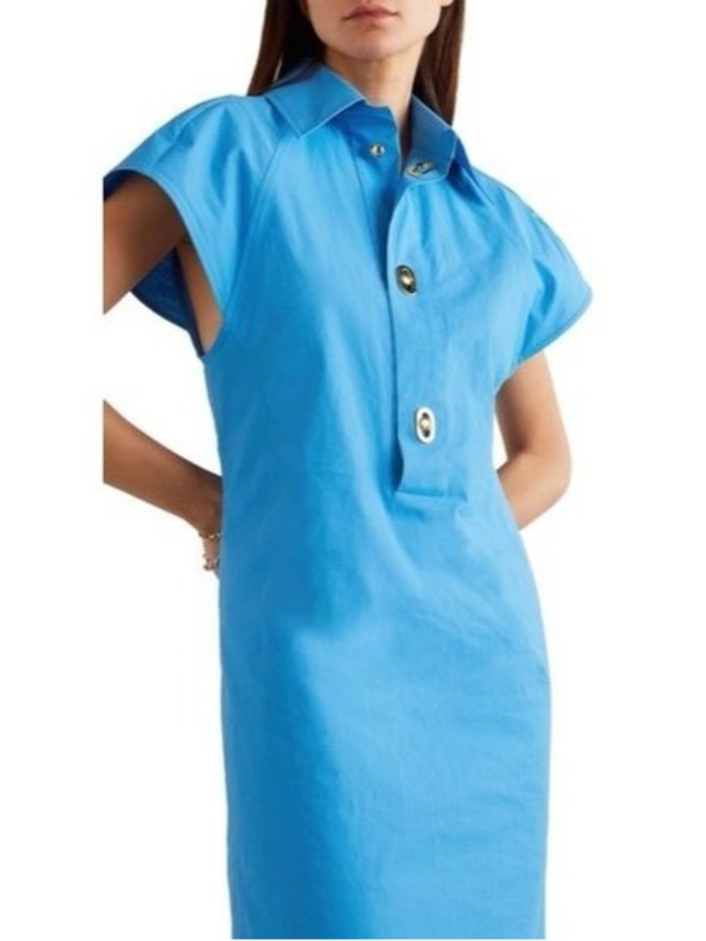 Bottega Veneta Coated Cotton-Poplin Dress